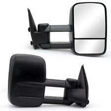 Pair Manual Towing Mirrors For 99-06 Chevy Silverado Gmc Sierra 1500 2500 3500