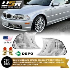 Depo Pair Euro Clear Corner Lights For 2002-2006 Bmw E46 3 Series M3
