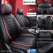 Universal 5-seats Car Suv Seat Cover Auto Cushions Full Set Pu Leather Protector