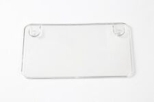 New Motorcycle Bubble Clear License Plate Cover Bug Shield Plastic Tag Protector