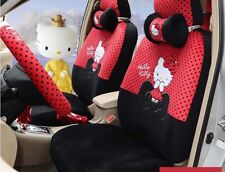 New 1 Set Cute Hello Kitty Universal Car Seat Cover Cushion Accessory Plush Tla5