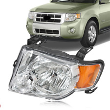 For Ford Escape 2008-2012 Left Headlight Headlamp Chrome Housing Amber Corner
