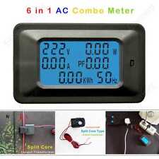 Ac 80-260v 0-100a Lcd Digital Display Volt Watt Power Meter Voltmeter Ammeter