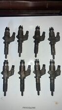 2001-2004 Chevy Gm Duramax 6.6l Set Of 8 Bosch Lb7 Injectors Good Used Working