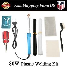 Electric Soldering Iron 80w Plastic Welding Kit W Rods Welder Tip Bumper Repair