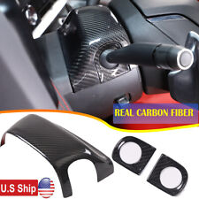 Real Carbon Fiber Steering Wheel Base Rod Cover Set For Corvette C8 Z06 20-23 Us