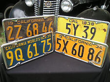 New Pair Of 29 To 39 Vintage Style California License Plate Frames 