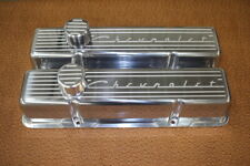 Vintage Chevrolet Script Chevy Small Block Tall Or Stock Height Valve Covers