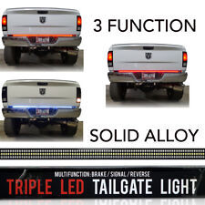 60 In Led Tailgate Bar Sequential Turn Signal Amber Brake Rear Rigid Solid Light