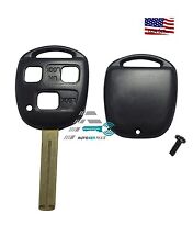 New Remote Key Keyless Fob Replacement Case 3 Button Short Blade Shell For Lexus