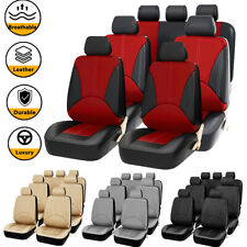 Car Seat Covers Leathercloth Full Set 3 Row 7 Seats Protector For Truck Suv Van