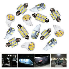 14x Led Lights Interior Package Kit For Dome License Plate Lamp Bulbs Pure White