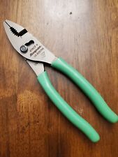 New Unused Snap On Green 47acf - Combo Slip Joint Pliers Free Shipping