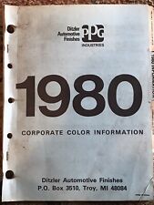 1980 Ppg Color Paint Chip Gm Chrysler Ford Cars Trucks Interior Exterior