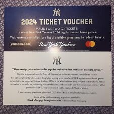 New York Yankees Sga 2024 Ticket Voucher Fan Appreciation Expires 043024