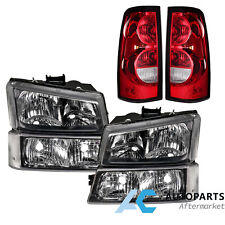 For 2003-2006 Chevy Silverado 1500 2500 3500 Headlights Tail Lights Assembly 6pc