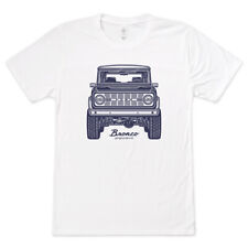 Classic Ford Bronco Front Graphic Printed On Mens T-shirt