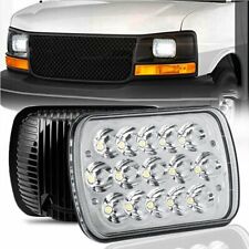 5x7 7x6 Led Headlight Hilo Drl For Chevy Express 1500 2500 3500 4500 Cargo Van