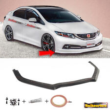 For 13 14 15 Honda Civic 4dr Gt Style Front Spoiler Bumper Chin Lip Urethane