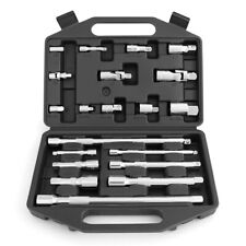 Horusdy 20pc Extension Bar Set 14 38 And 12 Drive Socket Extension Set