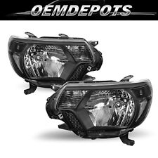 Headlights Assembly For 2012-2015 Toyota Tacoma Trd Black Clear Corner Lamps Lr