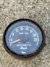 Mack Commercial Semi Truck 0-3500 Rpm Tachometer Odometer Gauge Stewart Warner