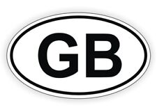 Gb Oval Vinyl Decal Bumper Sticker Euro Great Britain Label Mini Cooper British