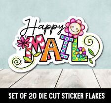 Happy Mail Word Art Die Cut Stickers Happy Mail - Set Of 20