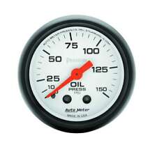 Auto Meter 2-116in Phantom Oil Press. Gauge 0-150psi