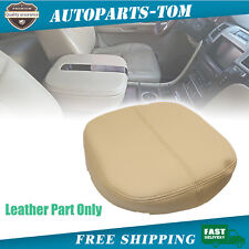 Leather Center Console Lid Cover Armrest Tan For 2009-2014 Cadillac Escalade Esv