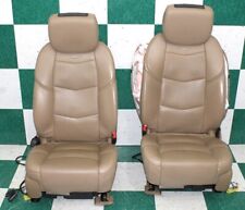 -bags 19 Escalade Tan Perforated Leather Power Mem Heat Cool Bucket Seats 2x