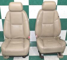 Worn 11 Escalade Tan Leather Heated Cooled Dual Power Front Bucket Seats Pair