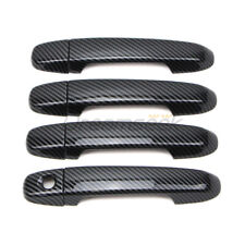 4pcs Side Door Handle Cover For Toyota Camry 2012-2017 Carbon Fiber Style Trim