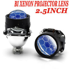 2.5 Bi Xenon Hid Projector Blue Honeycomb Lens Fit H1 H4 H7 Headlight Retrofit
