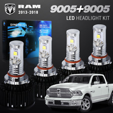 4x 9005 Cree Led Headlight Conversion Kit For Ram 1500 2013-18 Hi Low Beam Bulbs