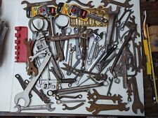 Vintage Big 50 Plus Usa Wrench Lot Combination Group Old Jumbo Small Billings