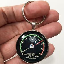 Vintage Sun Super Tach Greenline Tachometer Keychain Reproduction Hot Rod Racing