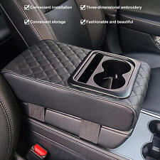 Auto Center Console Armrest Cushion W 2 Cup Holder Car Amrest Pad Universal