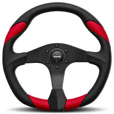 Momo Qrk35bk0r Quark Street Steering Wheel 350mm Black Polyurethane Brushed