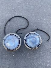 Pair Of Oem Headlights For Willys Cj2a And Other Jeeps Rl Sides. Very Good
