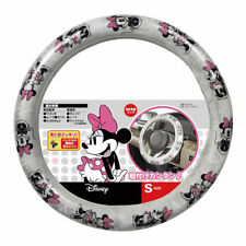 Jdm Disney Minnie Mouse Gray Steering Wheel Cover Kawaii Car Accessory Compact