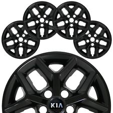 4 Fit Kia Soul S 2020-2024 Black 16 Wheel Skins Hub Caps Full Covers Alloy Rims