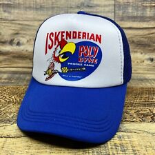 Iskenderian Racing Cams Mens Trucker Hat Blue Snapback Isky Vintage Logo Cap