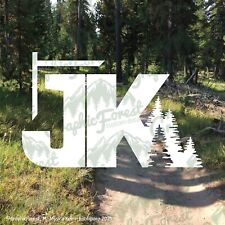 Jk Letters Decal For Jeep Wrangler Jk 2007-2018