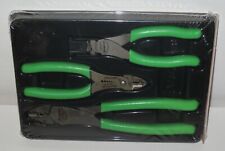 New Snap-on Wire Service Kit 3 Pcs Green Handles Plwirekit Strippers Cutters