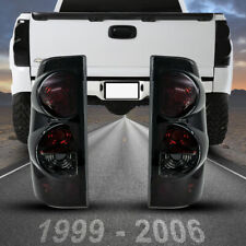Tail Lights For 1999-2006 Chevy Silverado 99-2003 Gmc Sierra 1500 Pair Smoke