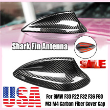 For Bmw F30 F22 F32 F36 F80 M3 M4 Real Carbon Fiber Shark Fin Antenna Cover Cap