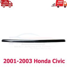 New Fits 2001-2003 Honda Civic Hood Molding Trim Front Black Plastic Ho1235103
