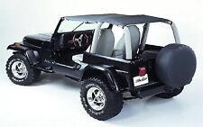 Bestop Black Denim Strapless Extended Safari Style Bikini Top For 92-95 Jeep Yj