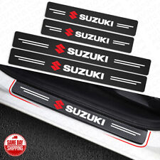 4x Suzuki Car Door Plate Sill Scuff Cover Anti Scratch Decal Sticker Protector